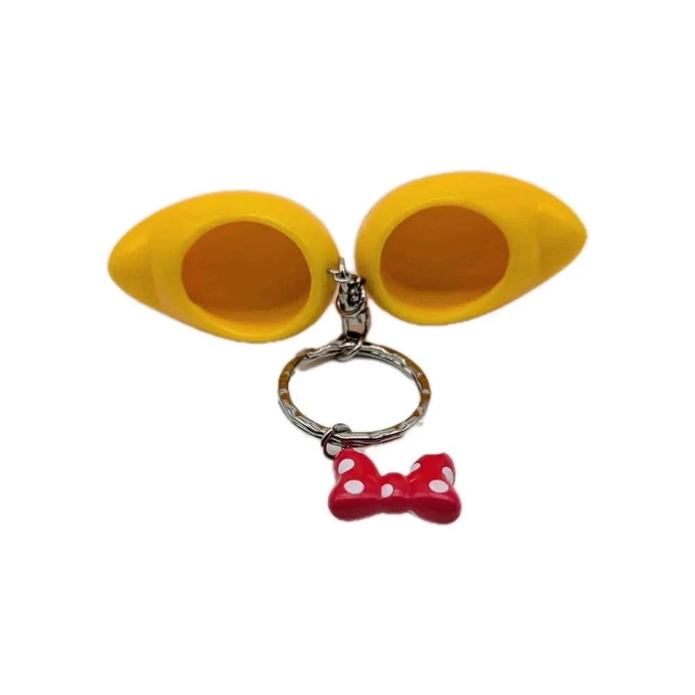 Disney Minnie Mouse Keychain Key Ring Dangling Shoes & Bow